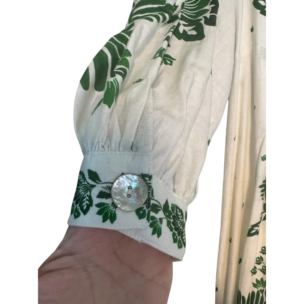Farm Rio Forest Soul Maxi Dress Long Sleeve V-Neck Forest Whimsy NWT - Picture 13 of 14